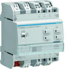 Hager - Actionneur KNX Secure 4 sorties 16A/230V charge capacitive config Mode Easy/ETS