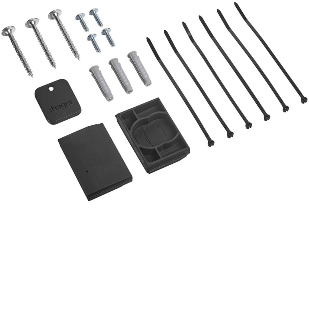 Hager - Witty plus et pro pièce détachée-Kit accessoires pour borne de recharge XVL122xx
