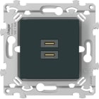 Hager - Chargeur Essensya double USB C+C 20W blanc