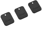 Hager - Lot de 3 badges RFID format porte-clé noir