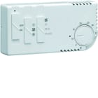 Hager - Thermostat ambiance électronique chauf eau chaude ou clim avec ventilation 230V