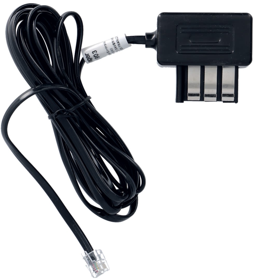 Hager - Cordon de raccordement telephonique pour 61124 avec prise gigogne - RJ11