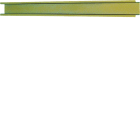 Hager Rail Din symétrique électrozingué bichromaté prof 15mm l 35mm long 2m