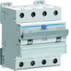 Hager - Disjoncteur différentiel 10A 4P 6kA Courbe C 30mA type A 4 modules