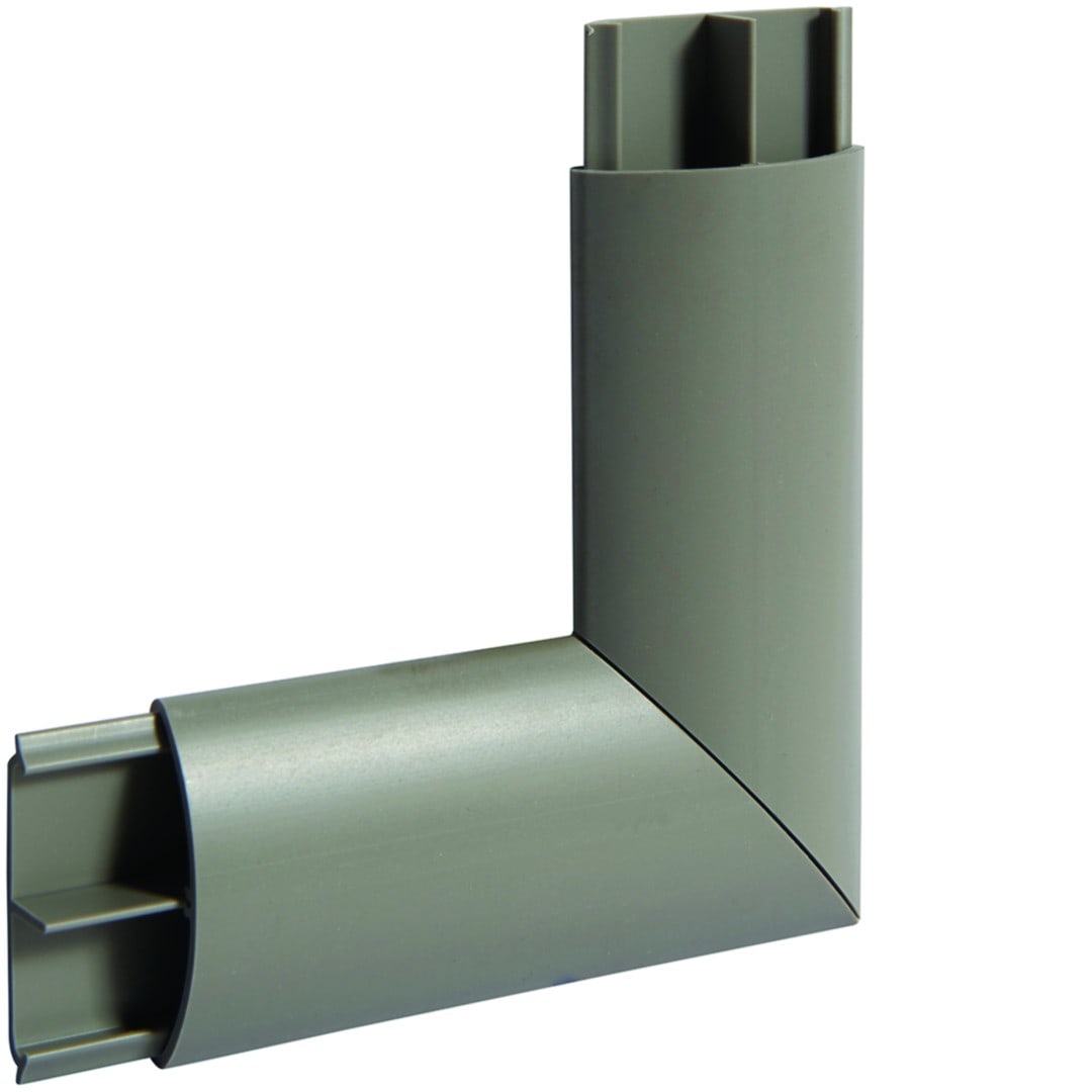 Hager - Angle plat pour AK 10x35 gris