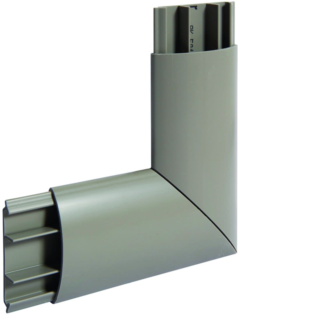 Hager - Angle plat pour AK 12x50 gris