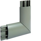 Hager - Angle plat pour AK 12x50 gris