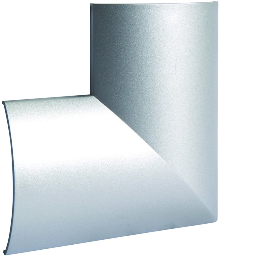 Hager - Angle plat pour AK 18x75 aluminium