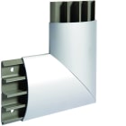 Hager - Angle plat pour AK 18x75 aluminium