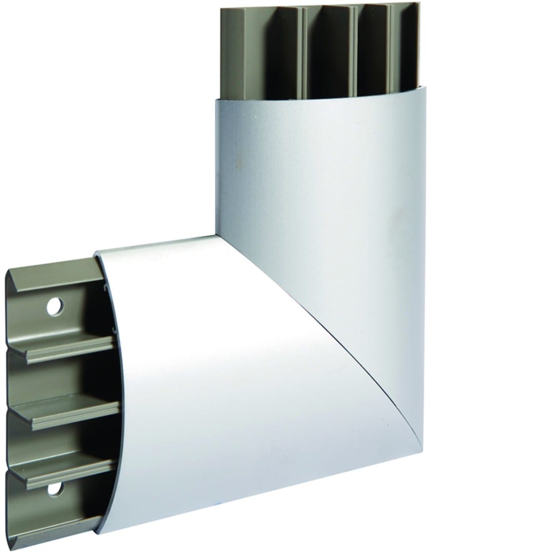 Hager - Angle plat pour AK 18x75 aluminium