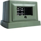 Hager - Borne pour 4 prises 45x45 pour AK grise