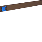 Hager - Moulure Ateha 12x30mm 2 compartiments, Marron