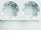 Hager - Support double appareillage Ateha pour moulure Ateha ATA12x20/30 Blanc