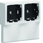 Hager - Support double appareillage Legrand pour moulure Ateha ATA12/20x50 Blanc