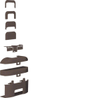 Hager - Té de Dérivation 3D pour moulure ateha 16x30mm, Marron