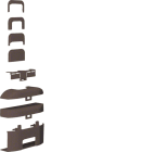 Hager - Té de Dérivation 3D pour moulure Ateha 16x30mm, Marron