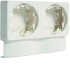 Hager - Support double appareillage Ateha pour moulure Ateha ATA16x30 Blanc