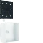 Hager - Boîte de dérivation pour moulure Ateha 115x115mm Blanc