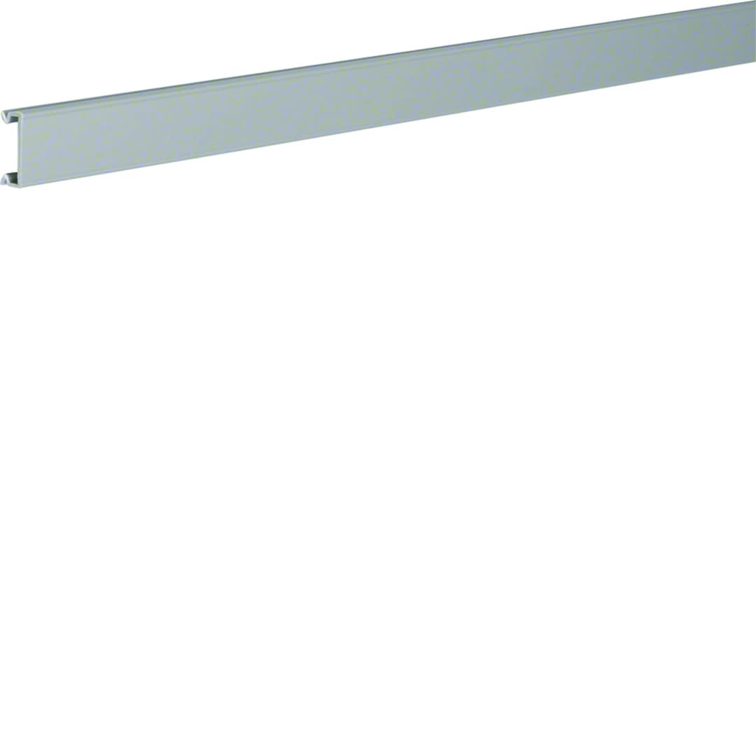 Hager - Couvercle en PVC pour goulotte de câblage BA7 25mm gris pierre