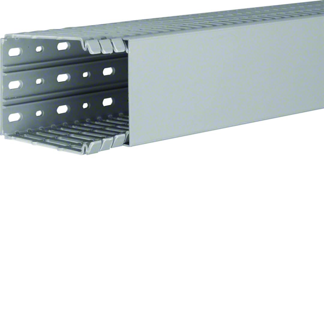 Hager - Goulotte de câblage BA7 100x80mm PVC gris pierre