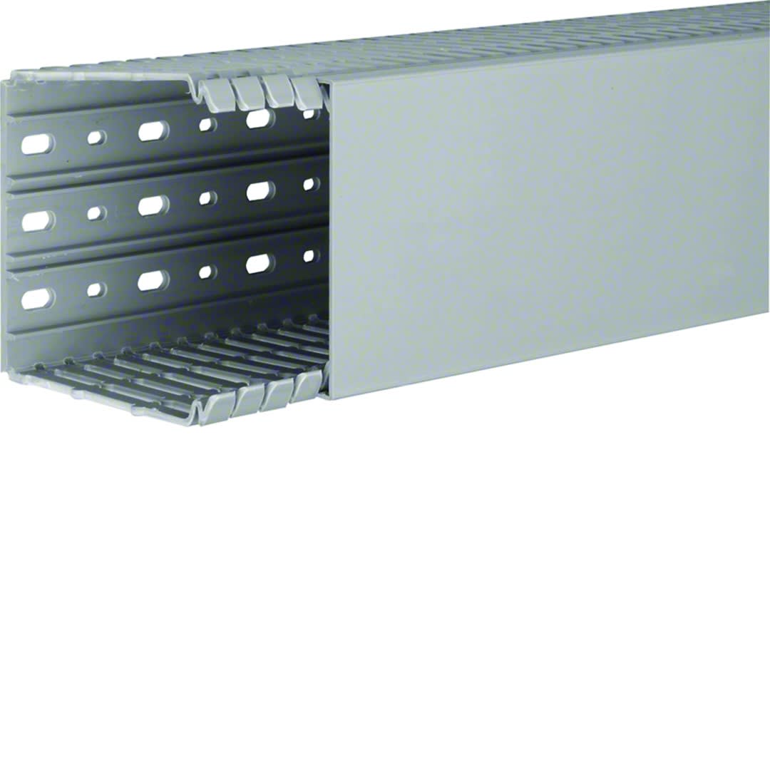 Hager - Goulotte de câblage BA7 100x100mm PVC gris pierre