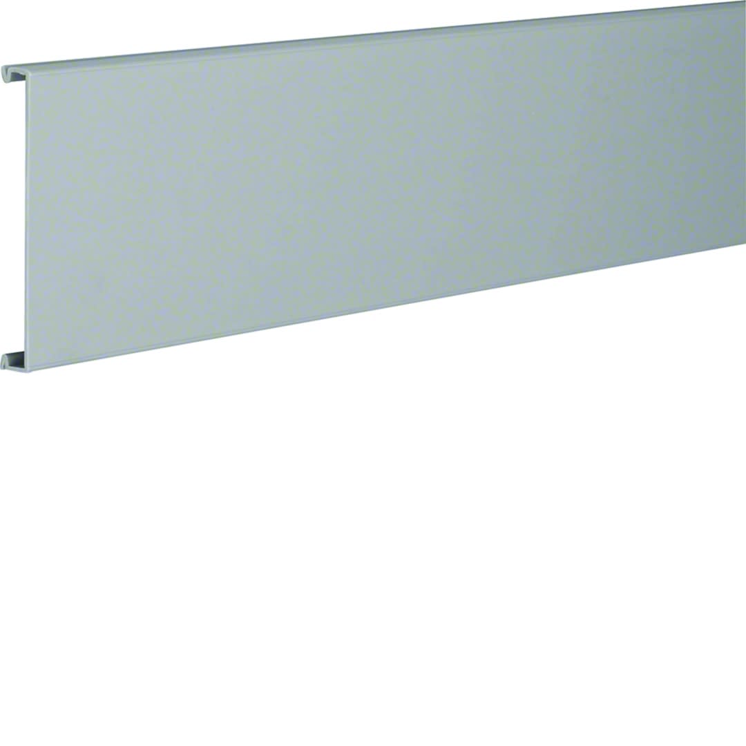 Hager - Couvercle pour goulotte de câblage BA7 largeur 100mm PVC gris pierre