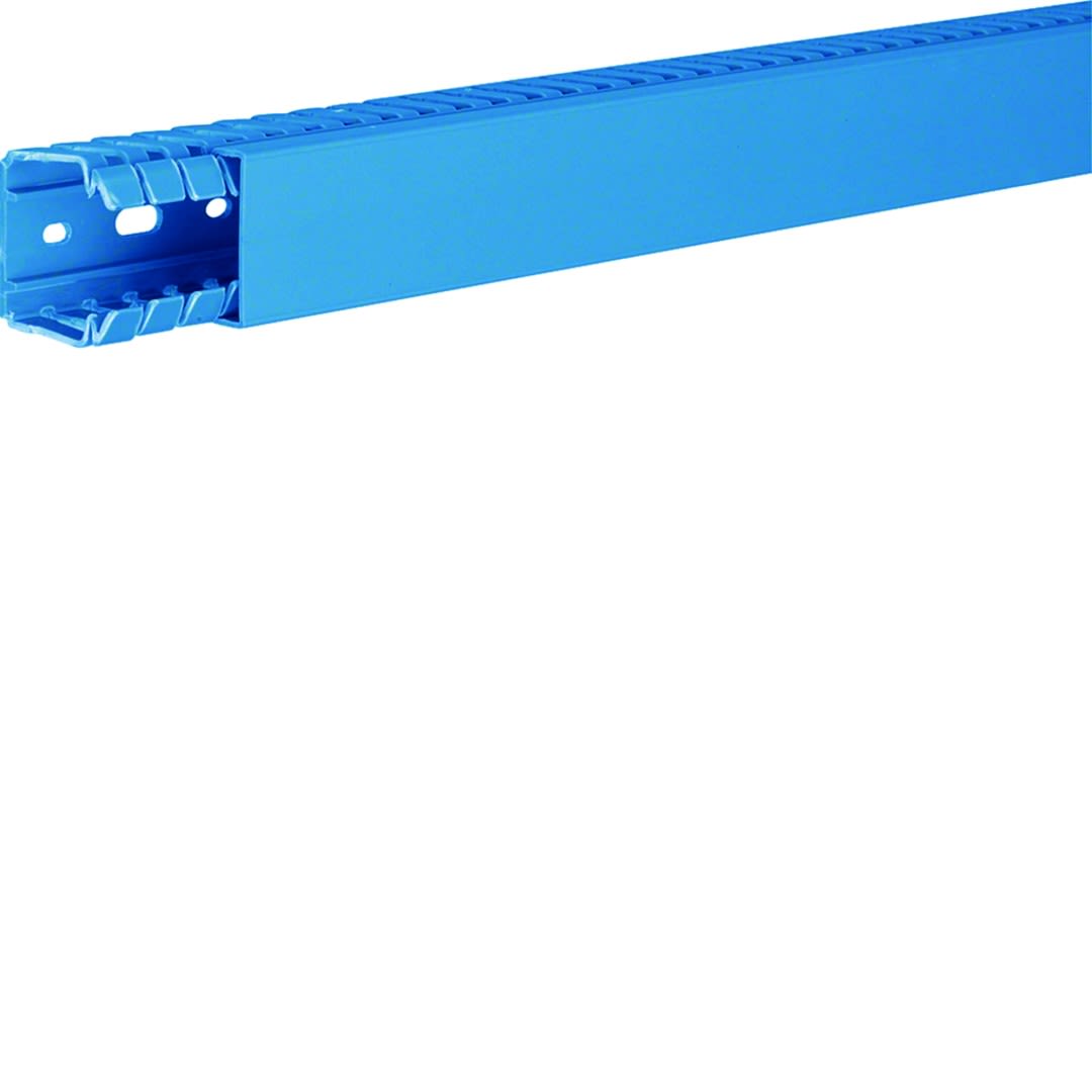 Hager - Goulotte de câblage complète BA7 prof 40mm l 40mm bleue