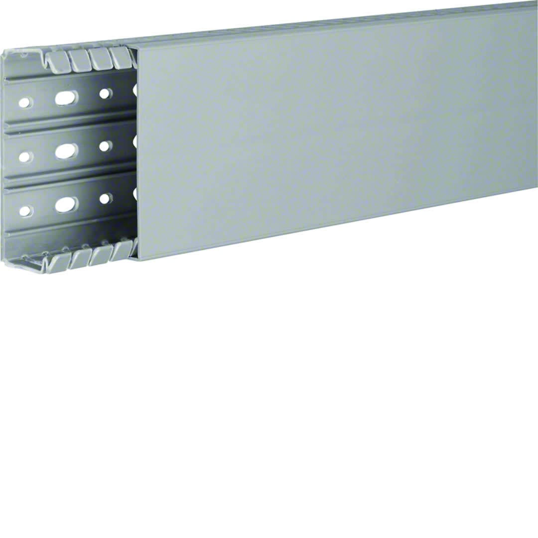 Hager - Goulotte de câblage complète BA7 prof 40mm l 100mm RAL 7030 gris