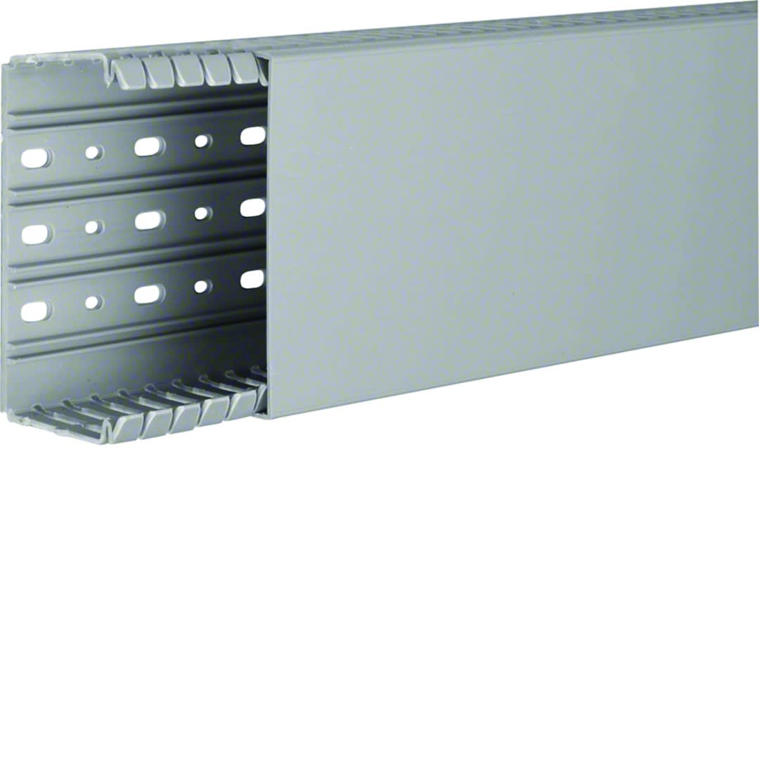 Hager - Goulotte de câblage BA7 60x120mm PVC gris pierre