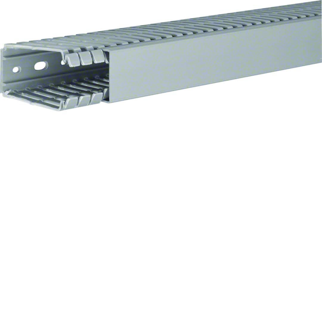 Hager - Goulotte de câblage BA7 80x40mm PVC gris pierre