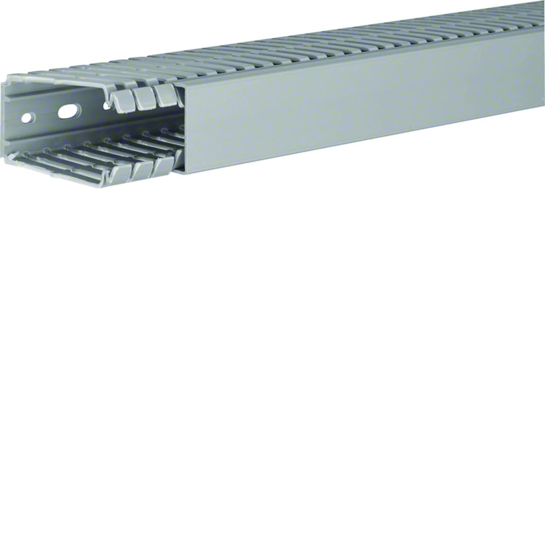 Hager - Goulotte de câblage BA7 80x40mm PVC gris pierre