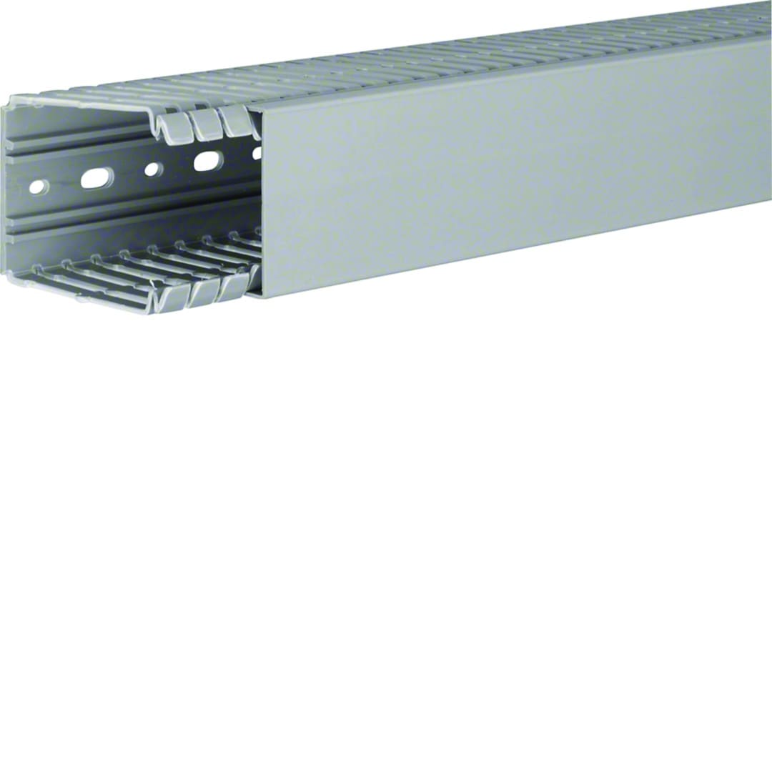 Hager - Goulotte de câblage BA7 80x60mm PVC gris pierre