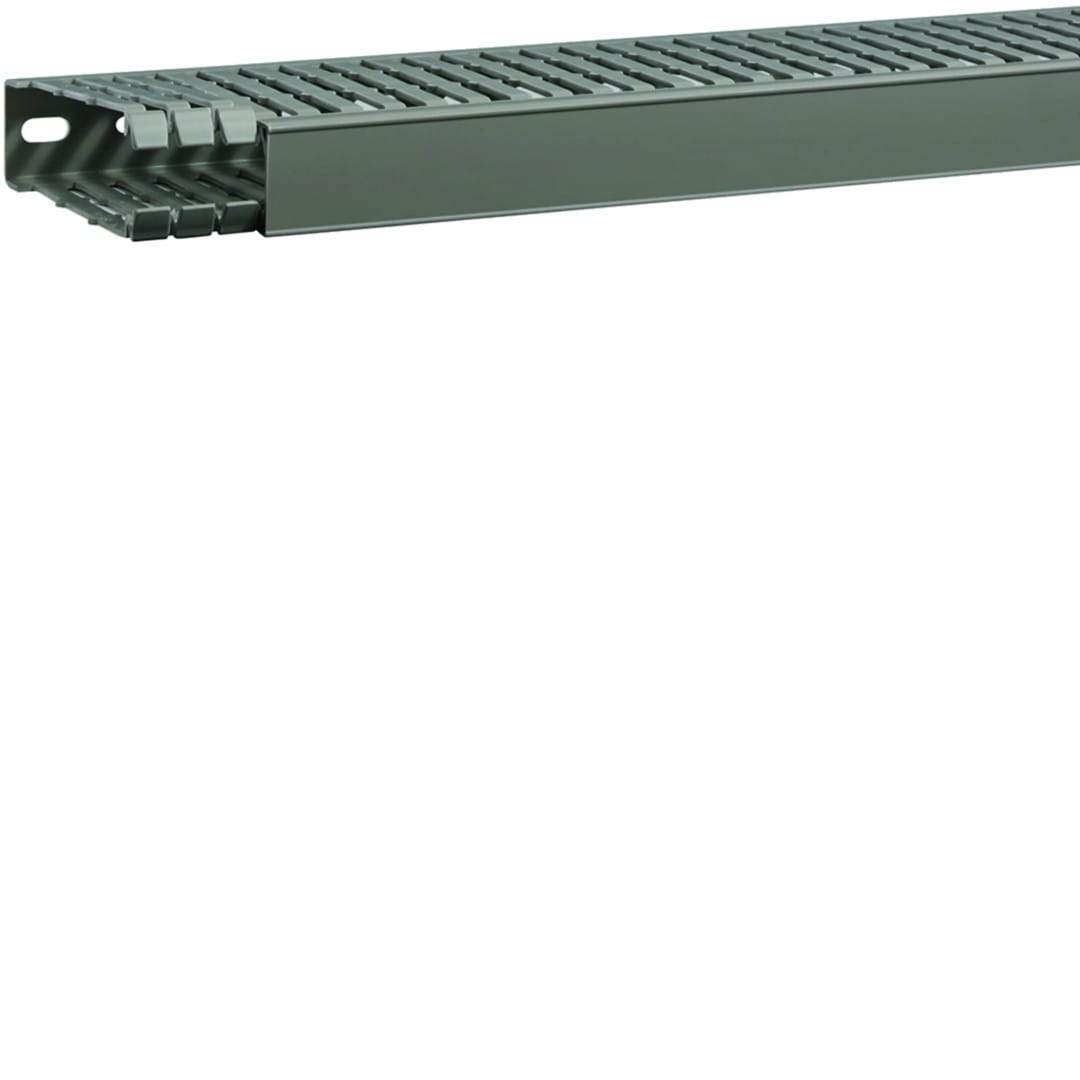 Hager - Goulotte de câblage BA7A 100x30mm PVC gris pierre