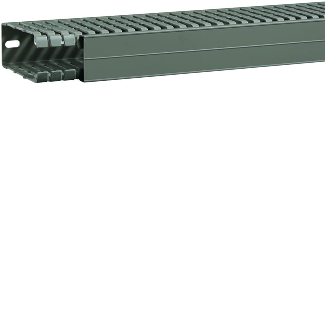 Hager - Goulotte de câblage BA7A 100x40mm PVC gris pierre
