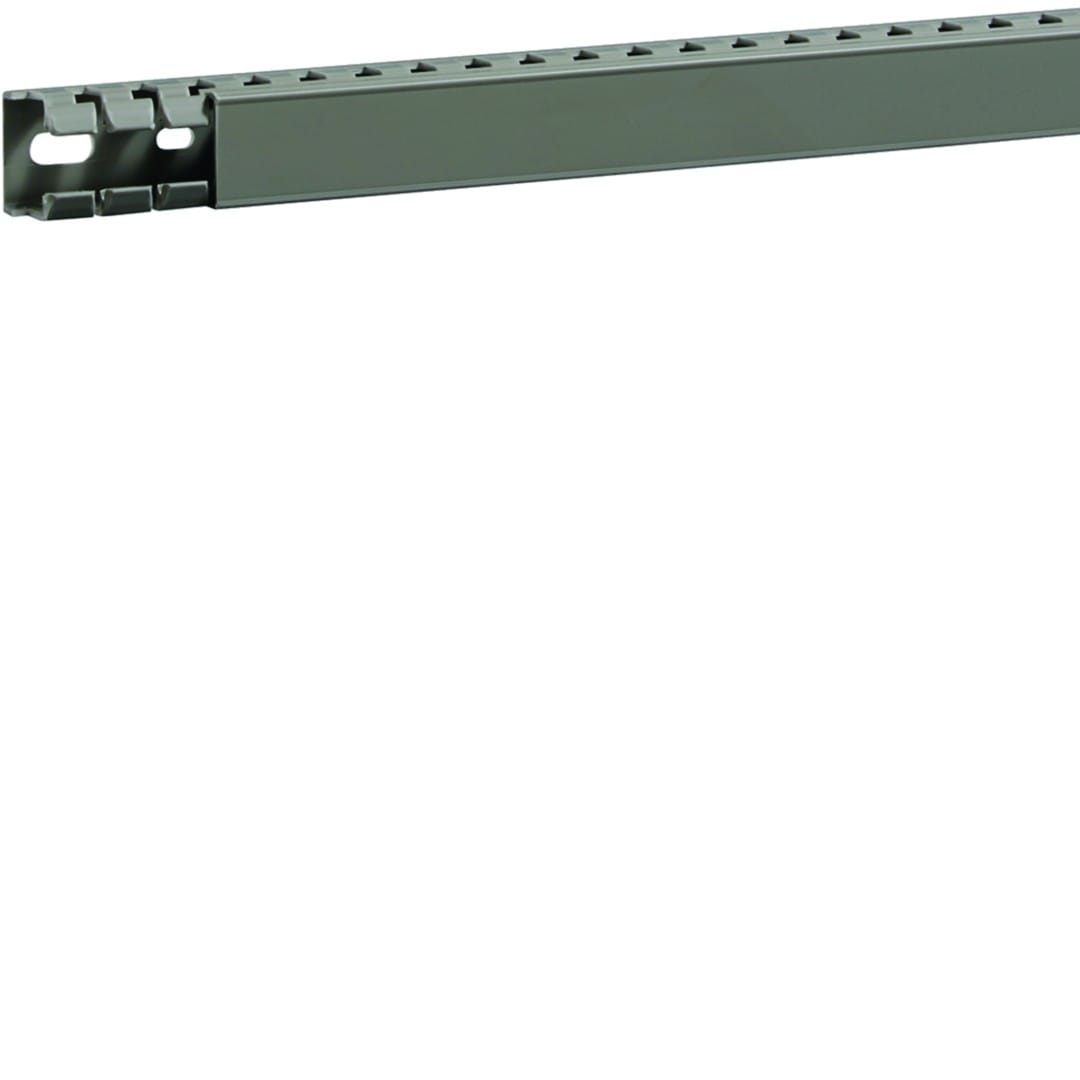 Hager - Goulotte de câblage BA7A 25x25mm PVC gris pierre