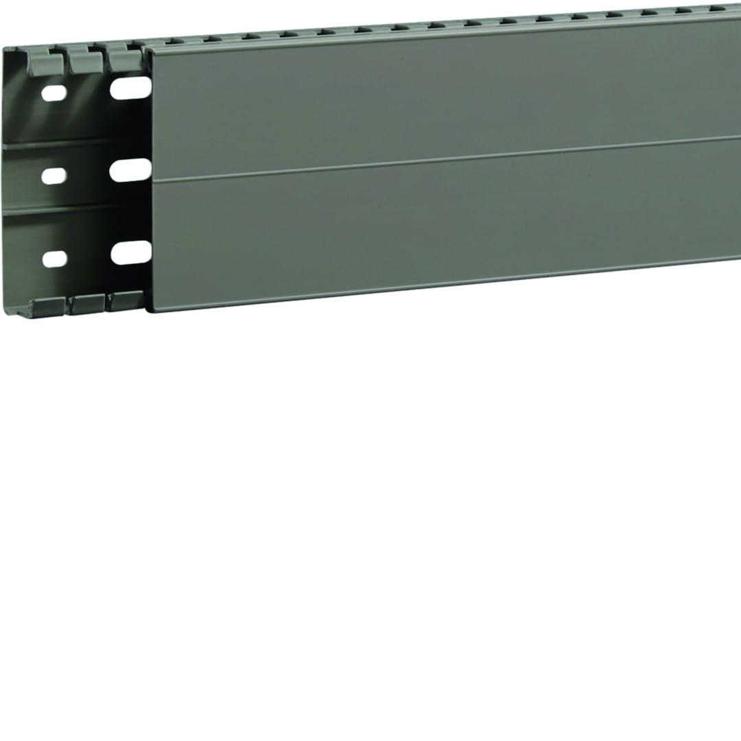 Hager - Goulotte de câblage BA7A 25x80mm PVC gris pierre