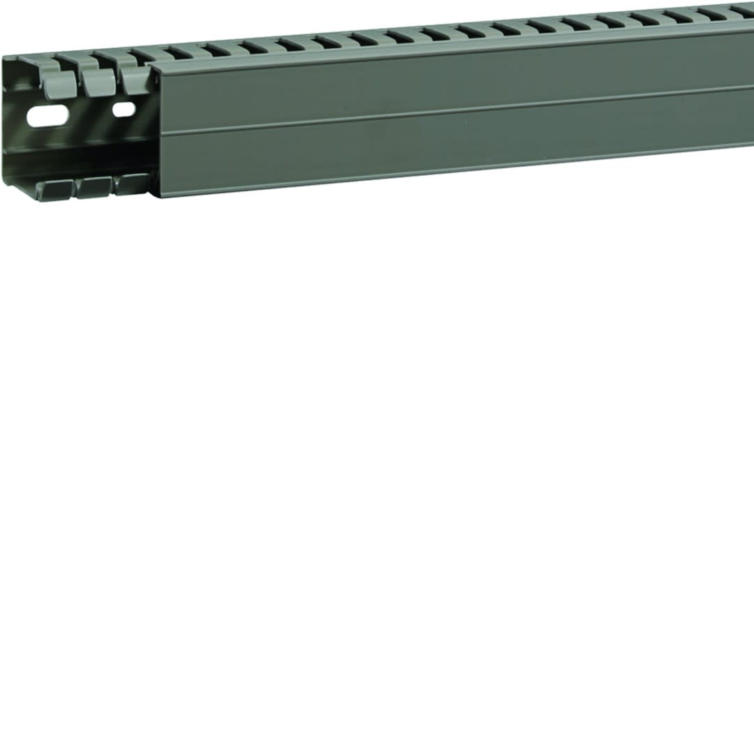 Hager - Goulotte de câblage BA7A 40x40mm PVC gris pierre