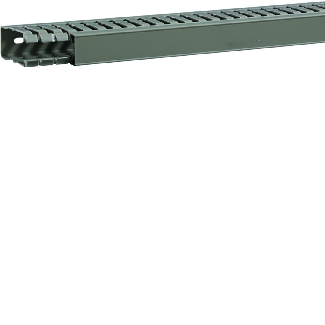 Hager - Goulotte de câblage BA7A 60x25mm PVC gris pierre