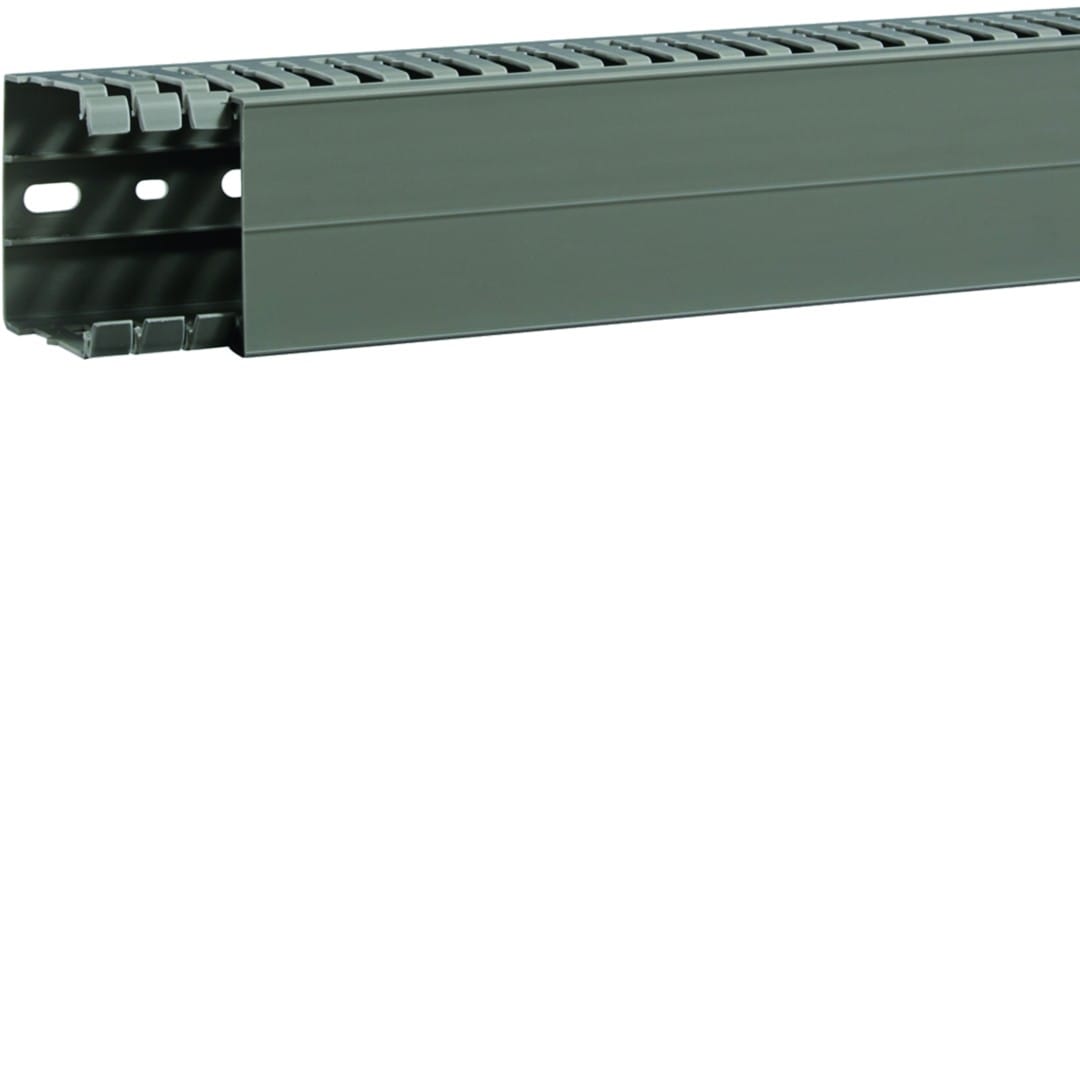 Hager - Goulotte de câblage BA7A 60x60mm PVC gris pierre