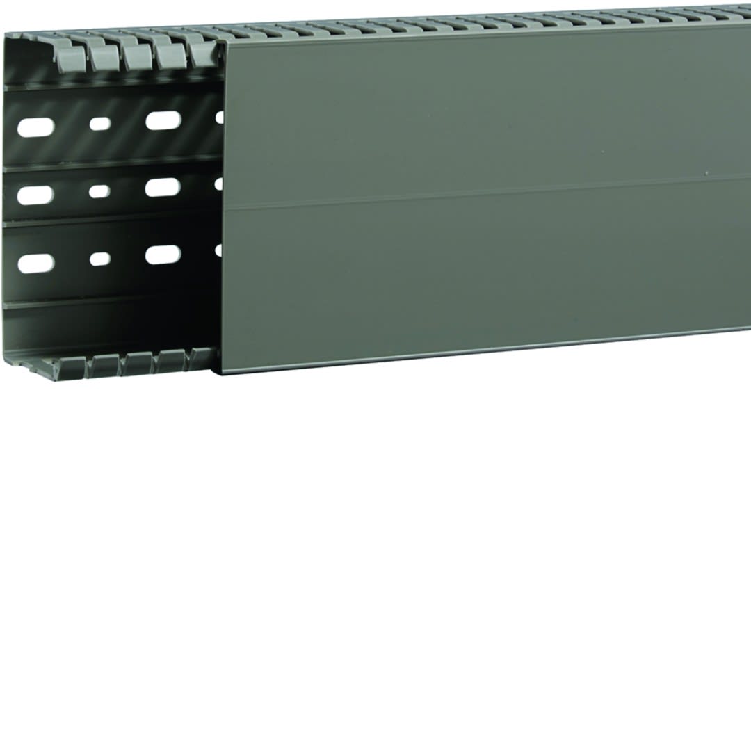 Hager - Goulotte de câblage BA7A 60x120mm PVC gris pierre