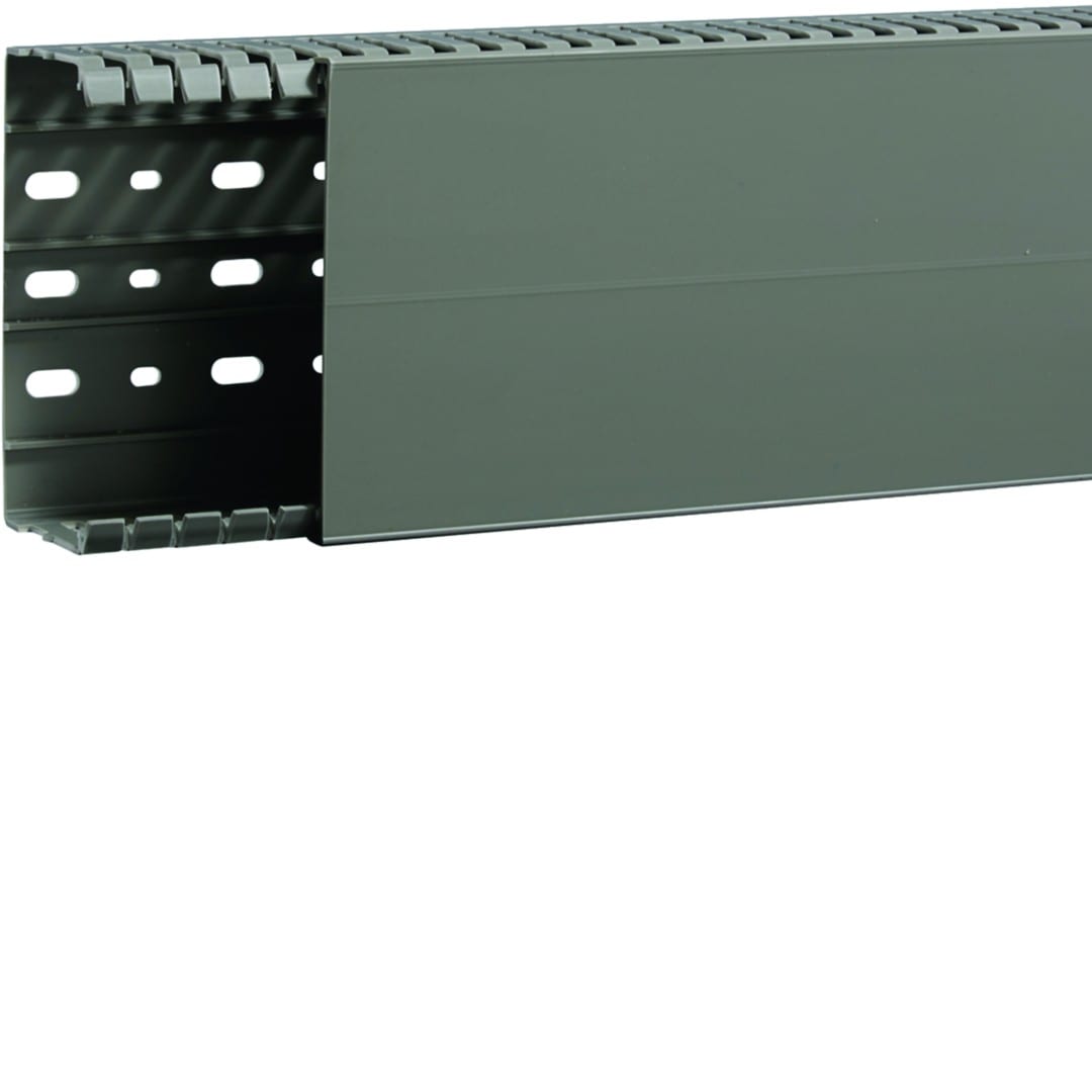 Hager - Goulotte de câblage BA7A 60x120mm PVC gris pierre