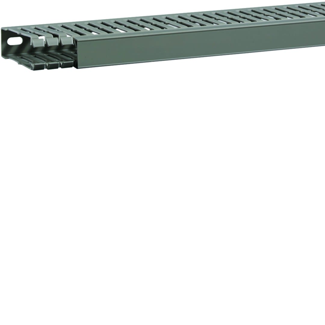 Hager - Goulotte de câblage BA7A 80x25mm PVC gris pierre