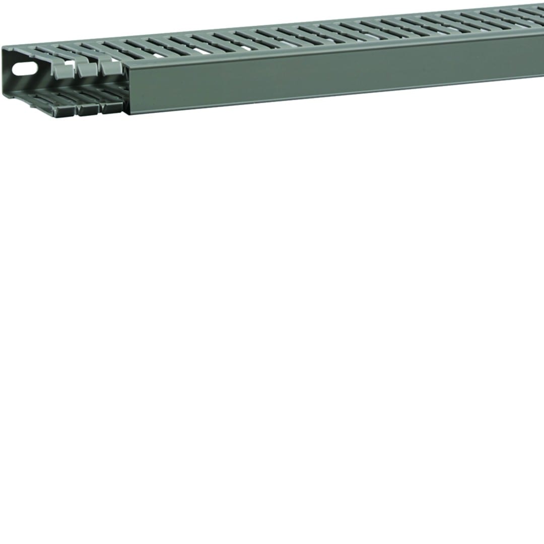 Hager - Goulotte de câblage BA7A 80x25mm PVC gris pierre