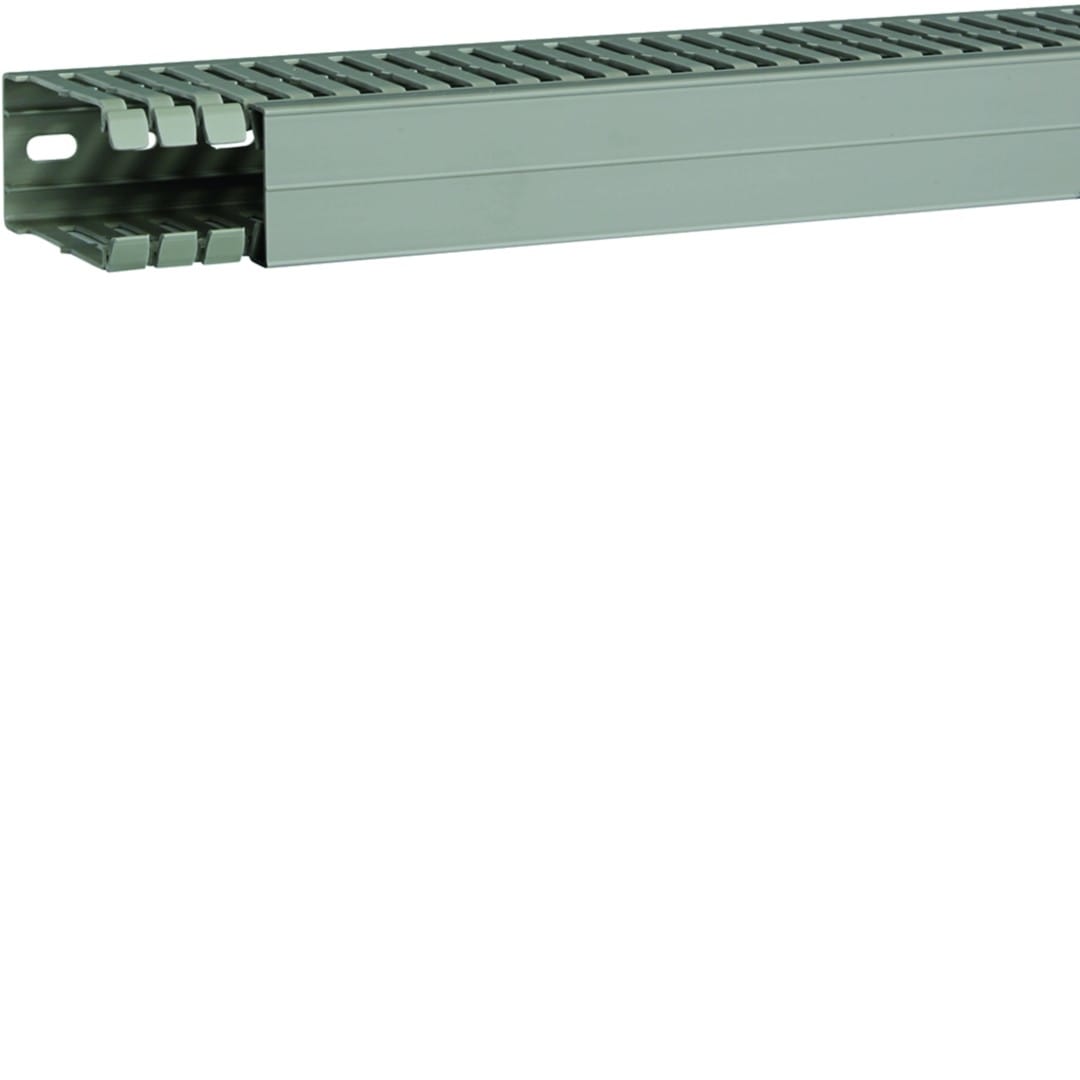 Hager - Goulotte de câblage BA7A 80x40mm PVC gris pierre