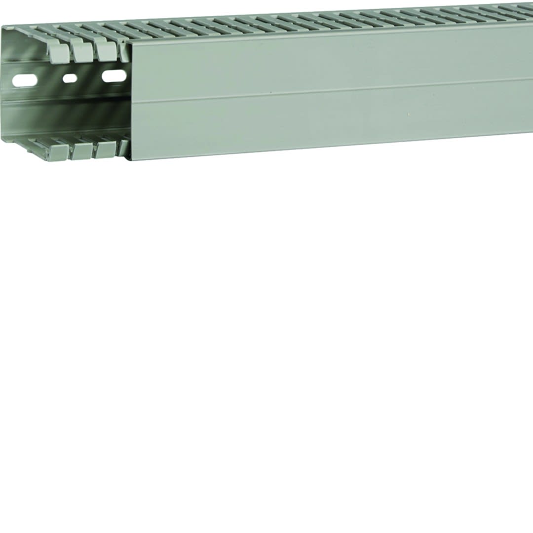 Hager - Goulotte de câblage BA7A 80x60mm PVC gris pierre