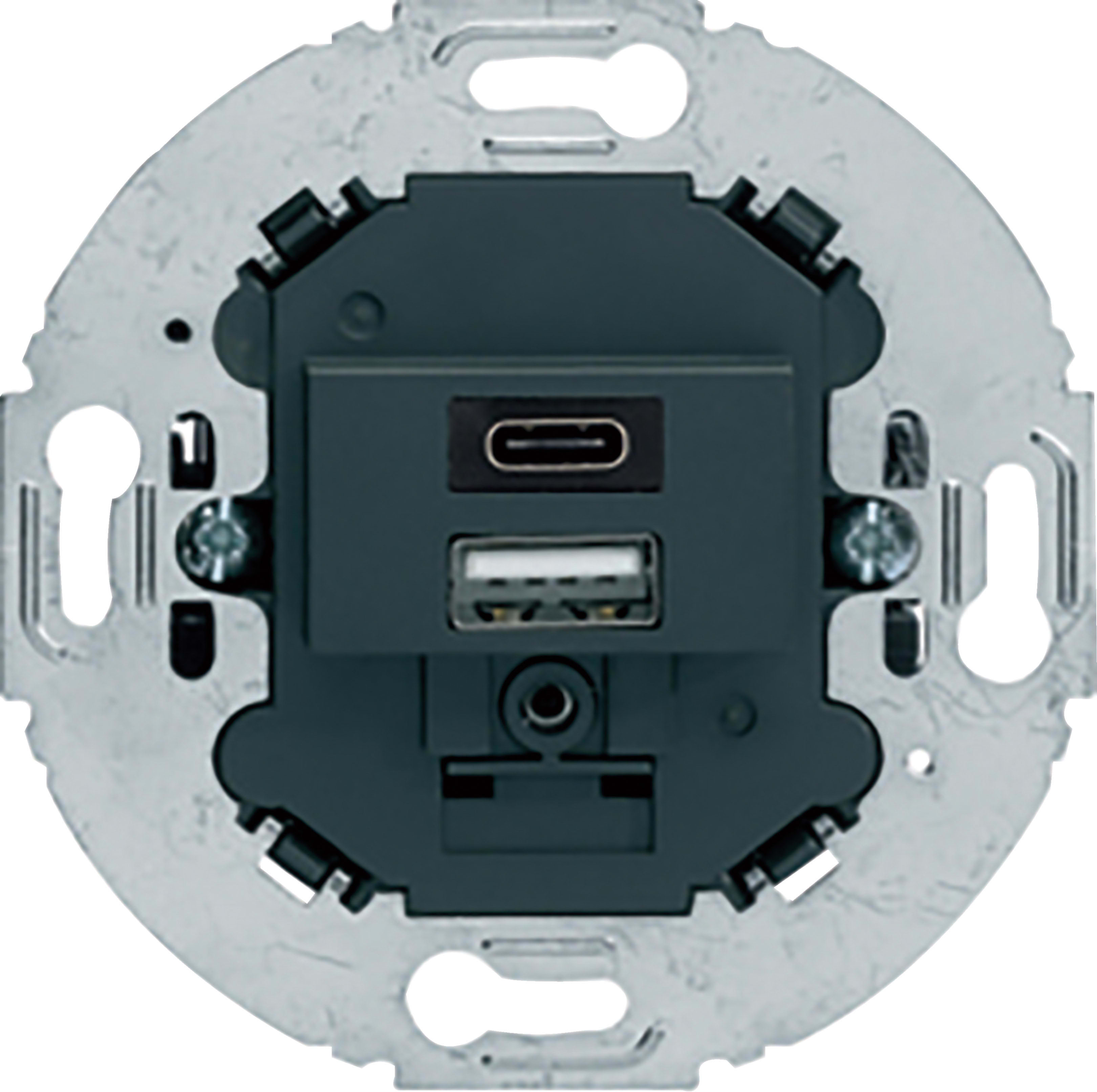 Hager - Chargeur USB A+C 1930 Anthracite