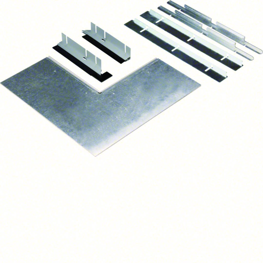 Hager - Couvercle pour angle plat exterieur, brosse et LED, pour goulotte sol, BKB 25085