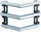 Hager - Angle extérieur pour BKIS épais 12,5mm double hauteur acier RAL9016 Pure