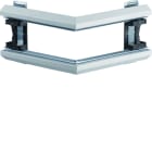 Hager - Angle extérieur pour BKIS épais 12,5mm simple hauteur acier RAL9016 Pure