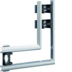 Hager - Angle Plat pour BKIS épais 12,5mm simple hauteur acier RAL 9016 Pure